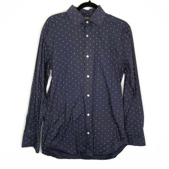 Bonobos Other - Bonobos Talworth Triangle Blue Button Down Shirt Slim Fit 16 / 35